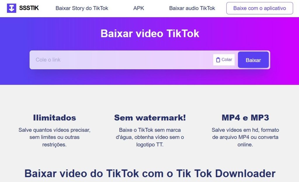 Baixar Vídeo do TikTok